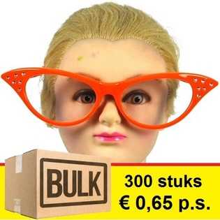 ***BULK-OFFER*** GROUSS ORANGE FEESTBRILLER (300 Stk.)