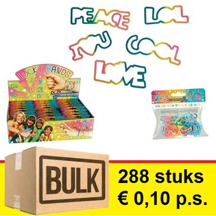 ***BULK OFFERT*** LUCKY BANDS BRACHELEN FIR KANNER - MODELL: WIERDER (288 Stk.)