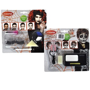 Halloween Schminkset op Kaart (6 Stk.)