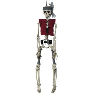 H&auml;nk-Skelett Pirat 40 cm (6 St&eacute;ck) - Halloween-Deko fir Grousshandel