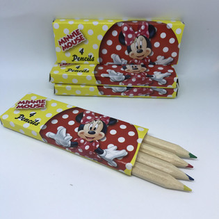 Disney - Minnie Mouse kleng Faarfst%fter 4 St%ck an der K%scht (48 Stk.)