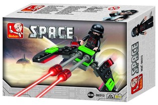 Sluban Space Fighter M38-B0313 Weltraumjee&euml;r (1 Stk.)
