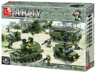 Sluban Army Baukasten M38-B0311 (1001 Deeler)