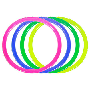 4 St&eacute;ck Kanner Braceleten an helle Faarwen (12 Stk.)
