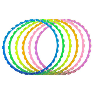 6 St&eacute;ck geribbelt Armb&auml;nder mat helle Faarwen (6er Pack)