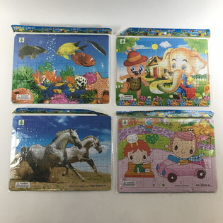 MIX PUZZELEN, besteet aus: 63 St&eacute;cker (24 St.)