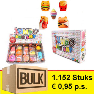 MEGA BULK OFFERT - JUMBO SQUISNY an DISPLAY (1.152 Stk.)