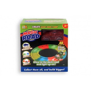 MAGIC ROAD MAT GLOW IN THE DARK AUTO, 48 Deeler (2 St.)