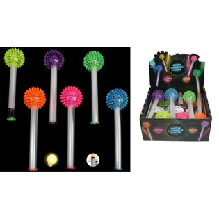 LIICHTENDE LED-STAF MAT STACHELBALL AN DER DISPLAY (12 Stk.)