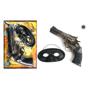 Western Pistoul + Mask op Kaart (12 St.)