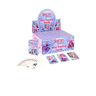 MINI SPILLKAARTEN &ndash; MODELL: SUPER GIRLS AN DER DISPLAY (24 St.)
