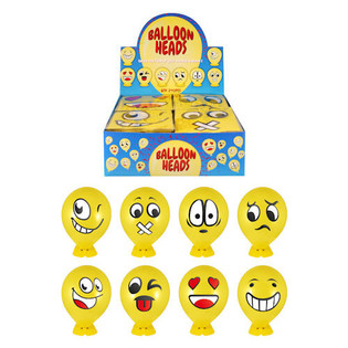 Smiley Ballon-K&auml;pp mat Standfu&szlig; &ndash; 240er-Display