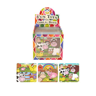 Bauerenhaff-D&eacute;ieren Mini-Puzzle 13 x 12 cm am Display (108 Stk.)