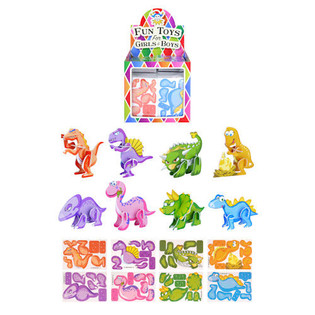 Mini 3D Dinosaurier Puzzelen am Display (144 Stk.)