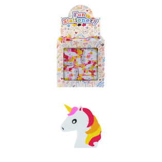 GUMMI MODELL: EENHOORN AN DISPLAY (160 St&eacute;ck)