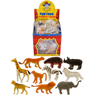 Tombola Dschungel-D&eacute;ieren an der Display-Box (84 Stk.)