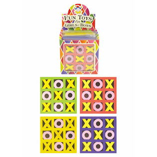 Tic-Tac-Toe Spill aus Schaumstoff am Display (30 Stk.)