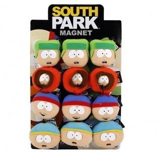 SOUTH PARK PL&Uuml;SCH-MAGNETER, 7CM, OP DISPLAY (12 Stk.)