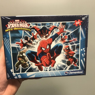 MARVEL &ndash; SPIDERMAN PUZZLE, 60 St&eacute;cker (4 Stk.)
