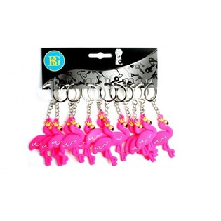 FLAMINGO SCHL&Euml;SSELUNH&Auml;NGER (12 Stk.)