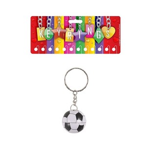 Metallen Fussball Schl&euml;sselunh&auml;nger (12 Stk.)