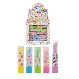 Lëppestëft-Radiergummie an der Display (84 Stk.)