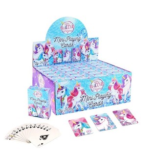 MINI SPIELKAARTEN &ndash; MODELL: UNICORN / EEH&Ouml;RNCHEN AN DISPLAY (24 St.)