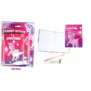 UNICORN NOTIZBUCH MAT SCHLASS + BIC (24 St.)