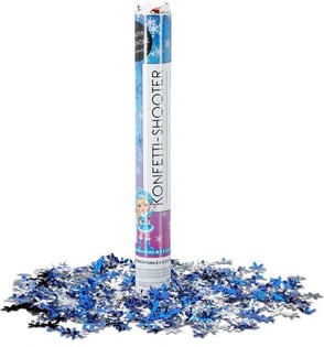 Konfetti-Kanon - Schn&eacute;iflack - 40 cm - Partyshooter (10 Stk.)
