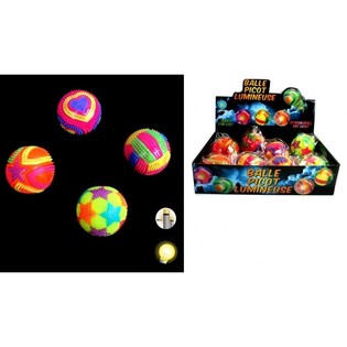 Liichtende faarwege Spikey Sprongball (12 Stk.)