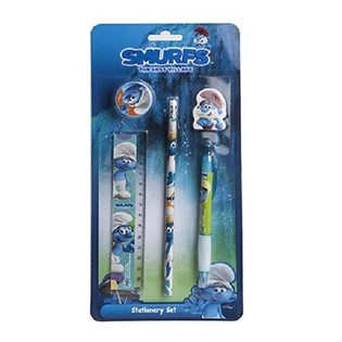 5-deelege Smurfen Stationery Set (12 Stk.)
