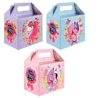 Kanner-Men&uuml;box &ndash; Ponyen &ndash; 14 x 9,5 x 18 cm (6 Stk.)