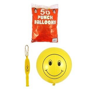 SMILEY BOUNCE BALLONEN (50 Stk.)