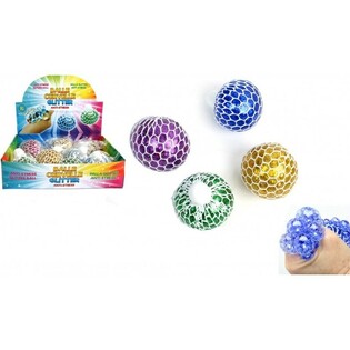SQUISHY BALL &ndash; MIX GLITTER FARWEN AM DISPLAY (12 Stk.)