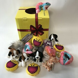 50 St&eacute;ck Pl&uuml;schfiguren an der Geschenkbox "Grabbelton"