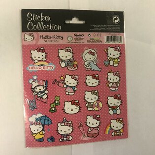 GROUSS HELLO KITTY STICKER BLIEDER, 20x16 Cm. (10 Stck.)