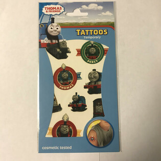 TATTOO STICKERS SET: THOMAS DE TREIN, 20 x 10 cm (10 Stck.)