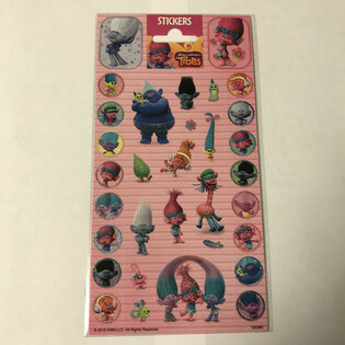 Stickerblat TROLLS - 20 x 10 cm (10 Stk.)