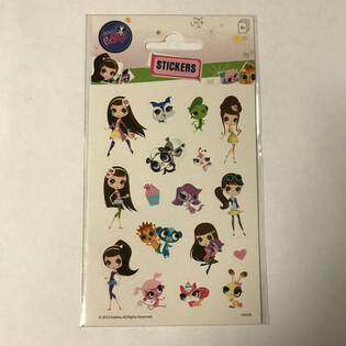 Stickere-Blat: Little PetShop, Dim. 16 x 9 cm (10 Stk.)