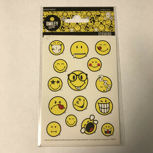 STICKER-BLAT: SMILEY&rsquo;S, Dim. 16 x 9 cm (10 Stk.)