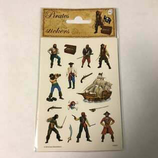 STICKEREBLAT: PIRATEN, Dim. 16 x 9 cm (10 Stk.)