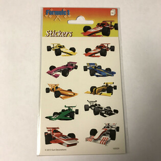 STICKERBLAT: FORMULE 1 RACECARS, 16 x 9 cm (10 Stk.)
