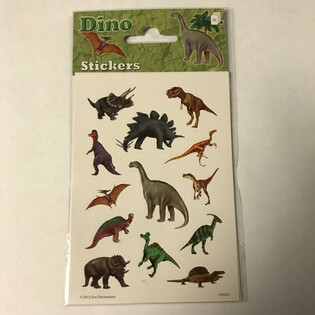 STICKERBLIEDER: DINOSAURIER, 16 x 9 cm (10 Stk.)