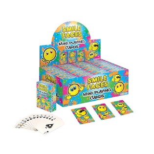MINI SPILLKAARTEN &ndash; MODELL: SMILEY AN DISPLAY (24 St.)