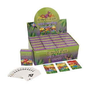MINI SPILLKAARTEN &ndash; MODELL: DINOSAURIER AM DISPLAY (24 Stk.)