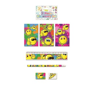 5-deelegt Smiley Schreifset (24 Stck.)