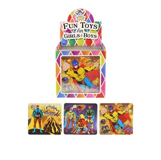 Super Hero Puzzel, 13 x 12 cm, am Display (108 Stk.)