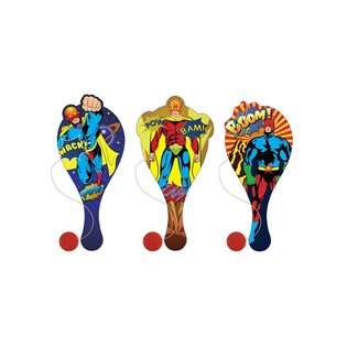 SUPERHELDEN PADDLE BAT SPILL (24 Stk.)