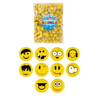 Smiley Flitsb&auml;ll, 3.3 Cm. (100 Stk.)