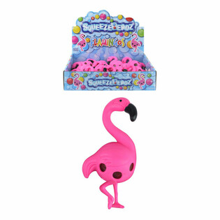 FLAMINGO SQUEEZE BALLER AN DISPLAY (12 Stk.)